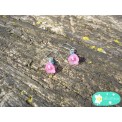 Orecchini Tiny Blossom Fucsia