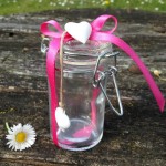 Vasetto porta bijoux con fiocco in raso