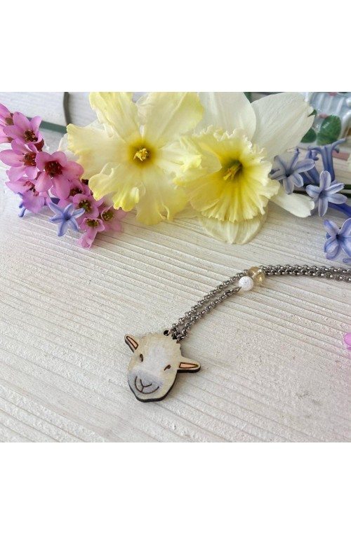 Collana Pecora di Legno