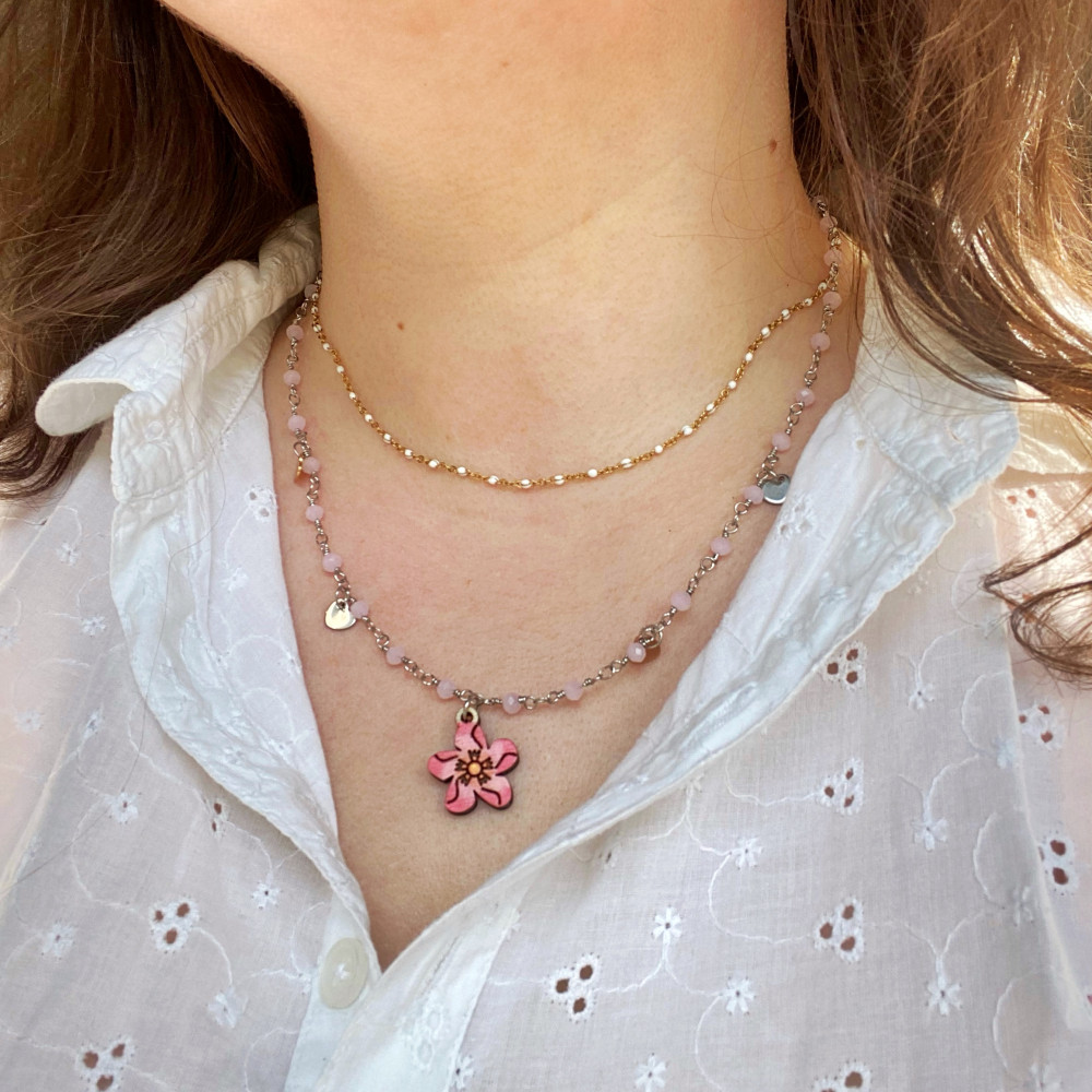 Collana Oleandro di Legno