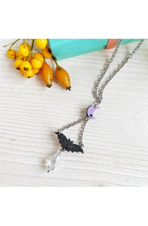 Collana Pipistrello e Luna