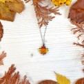 Collana Foglia Acero Mini di Legno