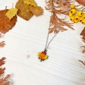 Collana Foglia Acero Mini di Legno