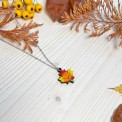 Collana Foglia Acero Mini di Legno