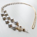 Catenella porta occhiali con perle o cuori perlati – stile chic & romantico