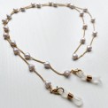 Catenella porta occhiali con perle o cuori perlati – stile chic & romantico
