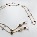 Catenella porta occhiali con perle o cuori perlati – stile chic & romantico