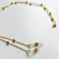 Catenella porta occhiali con perle o cuori perlati – stile chic & romantico