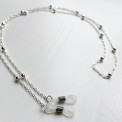 Catenella porta occhiali con perle o cuori perlati – stile chic & romantico