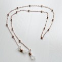 Catenella porta occhiali con perle o cuori perlati – stile chic & romantico