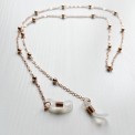 Catenella porta occhiali con perle o cuori perlati – stile chic & romantico