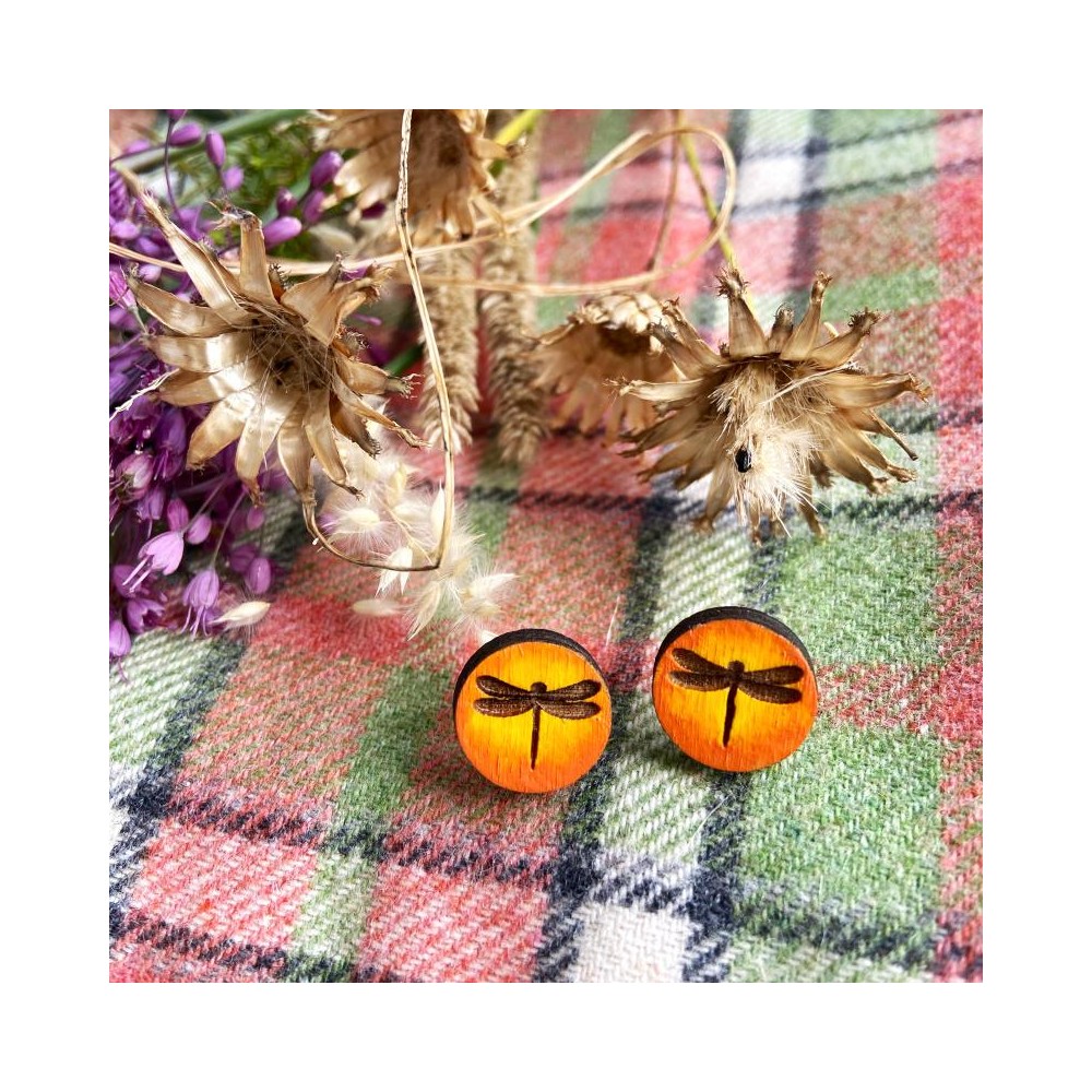 Orecchini Libellula nell’Ambra ispirati ad Outlander