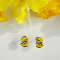 Orecchini a Lobo Pompom: Il Pulcino del Girasole