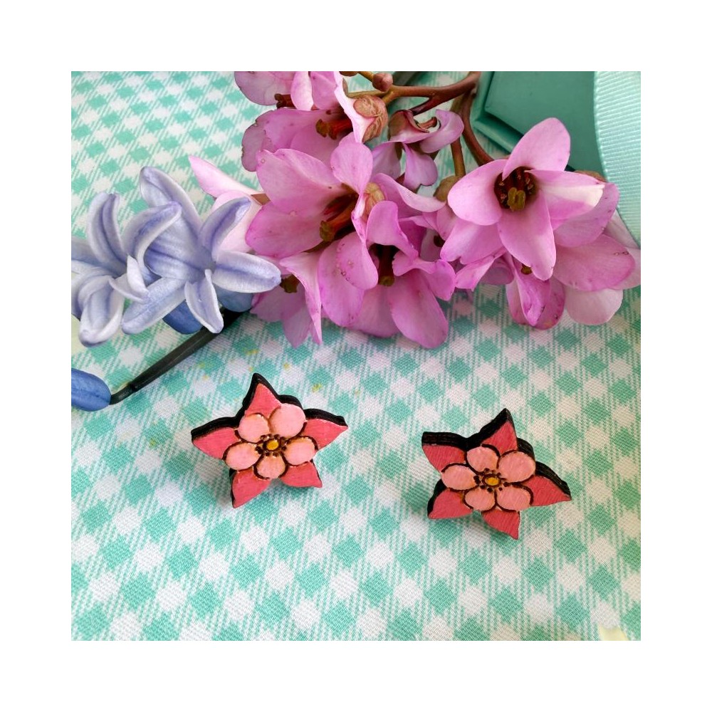 Orecchini a Lobo Aquilegia - Gratitudine