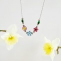 Collane Mini Bouquet: Tre Fiori e Simboli botanici – Dipinti a mano