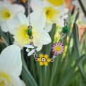 Collane Mini Bouquet: Tre Fiori e Simboli botanici – Dipinti a mano