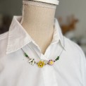 Collane Mini Bouquet: Tre Fiori e Simboli botanici – Dipinti a mano