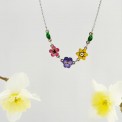 Collane Mini Bouquet: Tre Fiori e Simboli botanici – Dipinti a mano