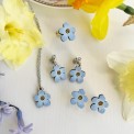 Orecchini Pendenti Non ti scordar di me: Amore Eterno – Dipinti a mano